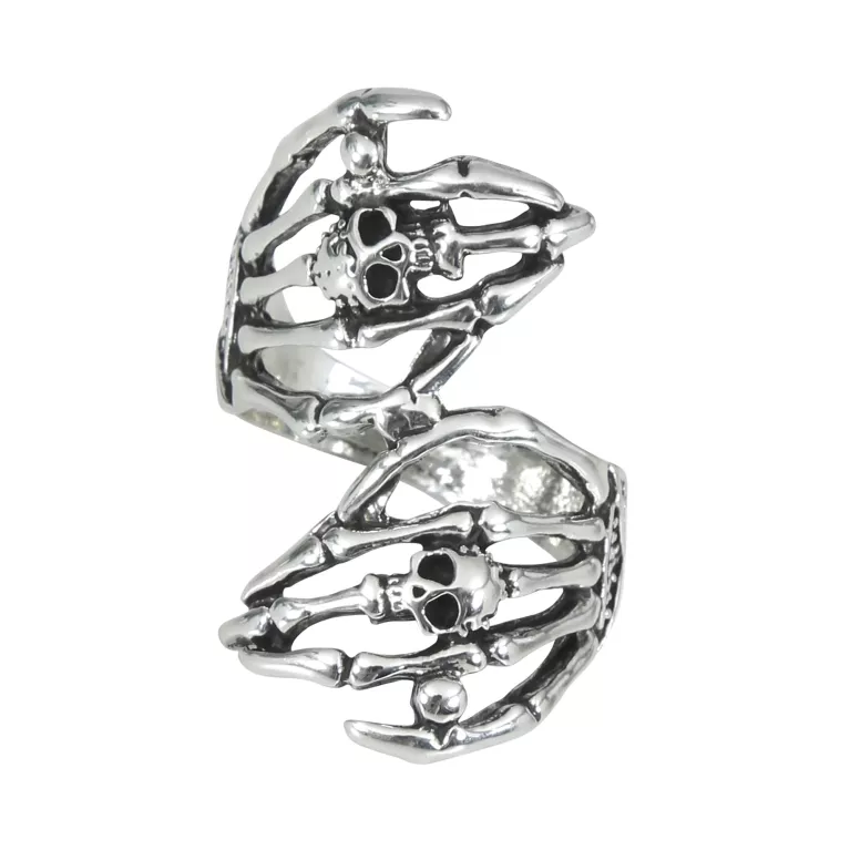 Prsten Ruce kostlivce stříbrný