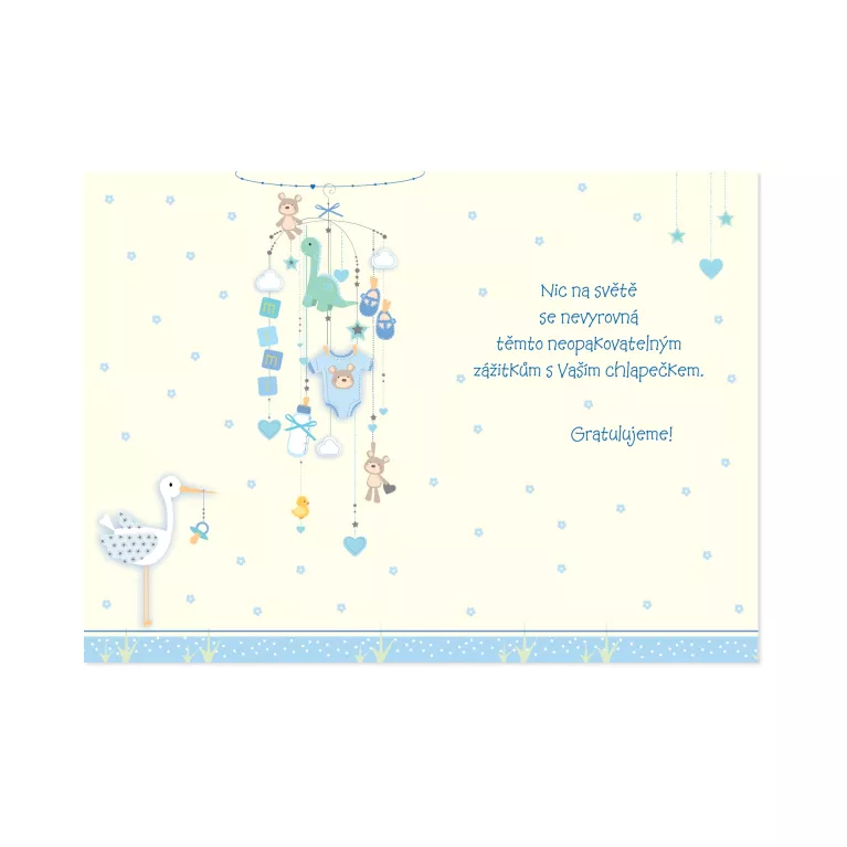 Přání k narození kluka
