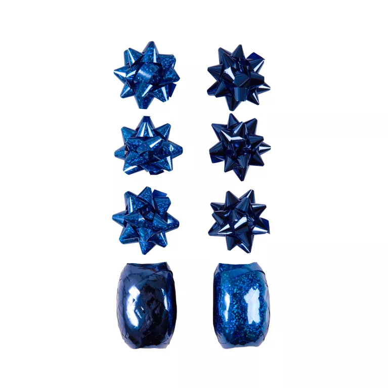 Set kokard a stuh - Modrý