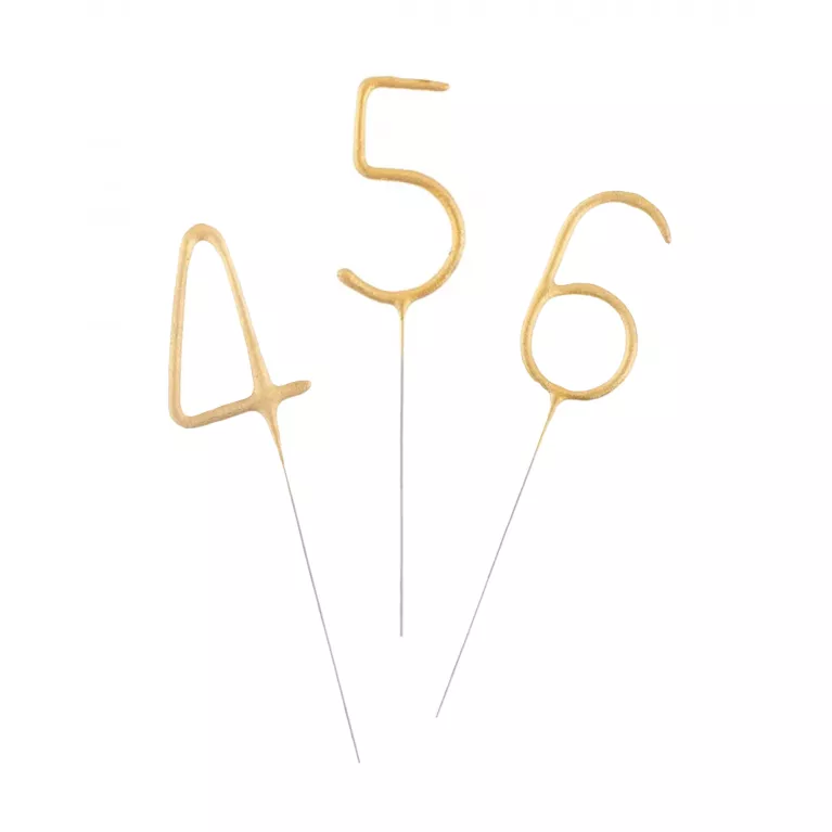 Prskavky zlaté čísla