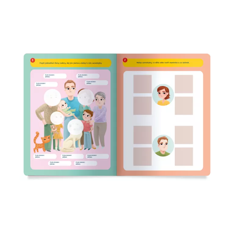 Samolepkové aktivity - Moje rodina