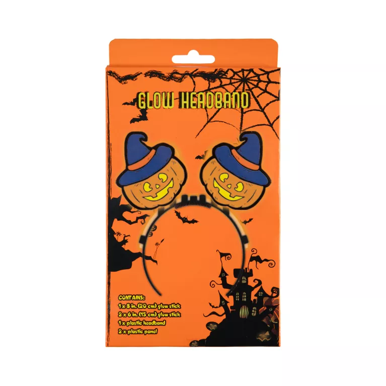 Svítící čelenka Dýně