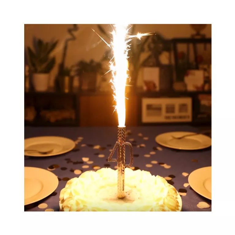 Fontána dortová Jubileum stříbrná číslo 40