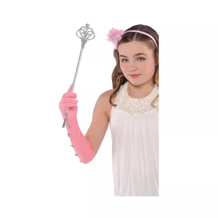 Hůlka stříbrná srdíčko