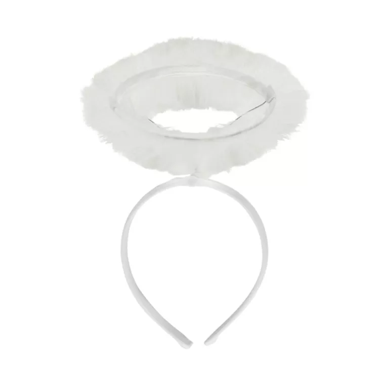 Čelenka andělská svatozář bílá