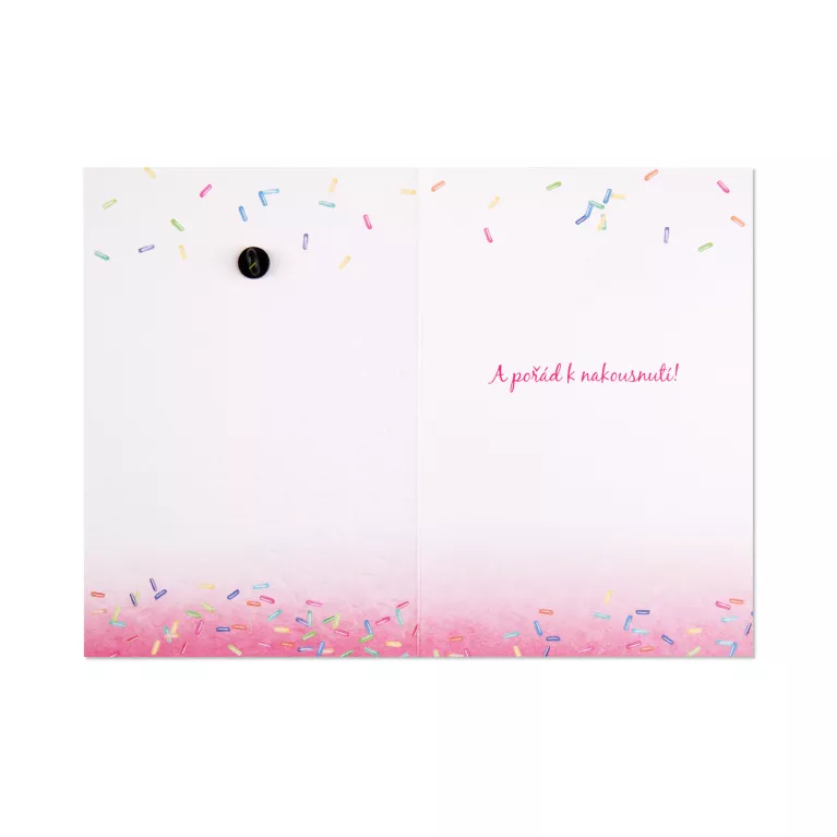 Přání s broží - Donut