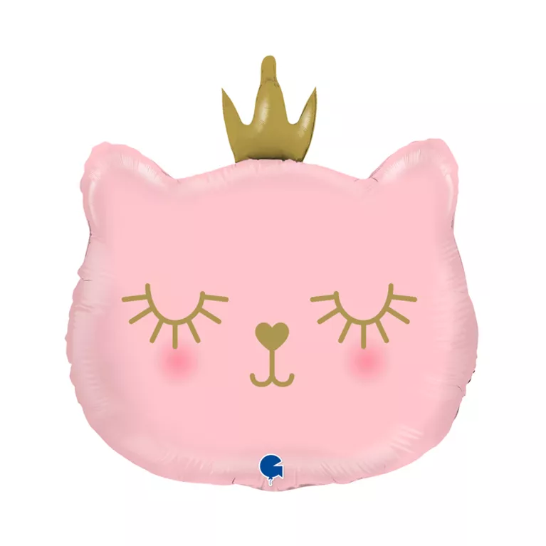 Balónek fóliový Kočka s korunkou