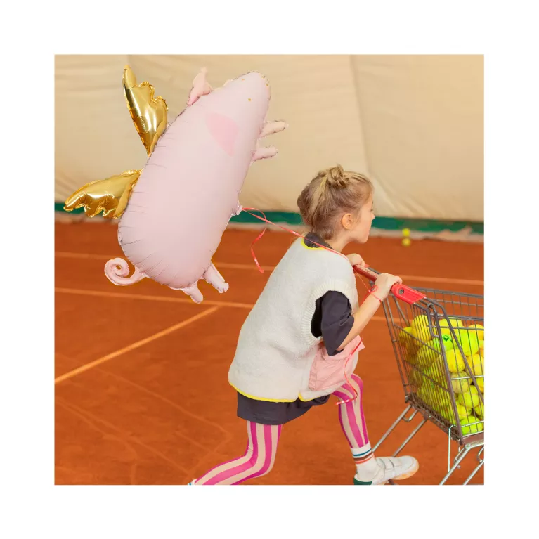 Balónek fóliový Létající prasátko
