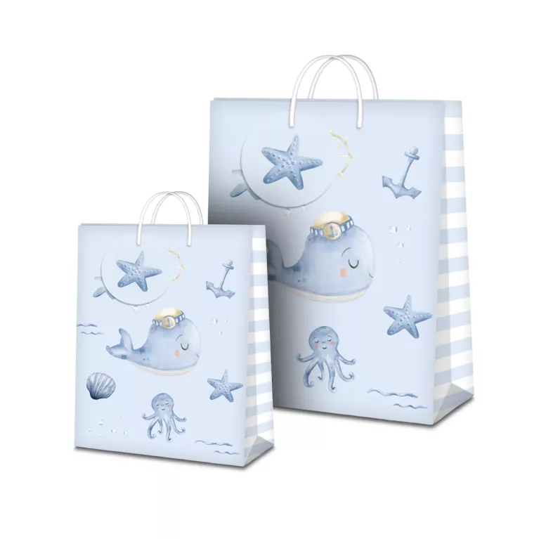 Dárková taška - Narození chlapečka velryba