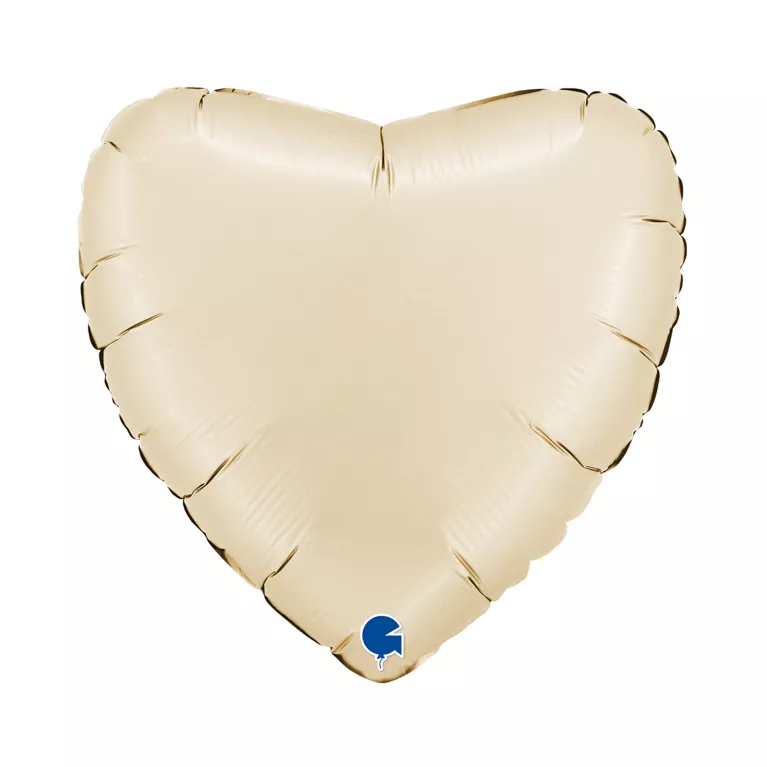 Balónek fóliový Srdce krémové matné