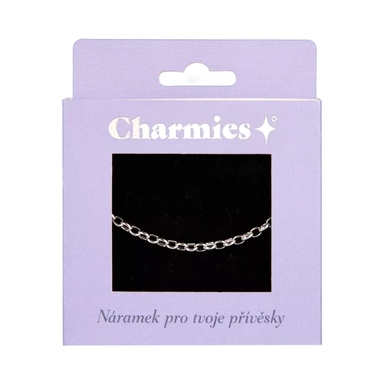 Stříbrný náramek na přívěsky