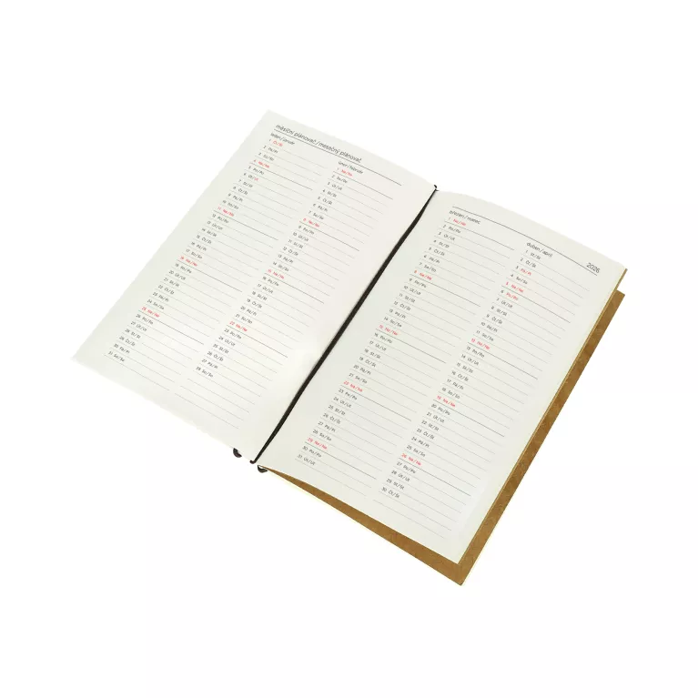 Náplň do luxusního diáře na rok 2026