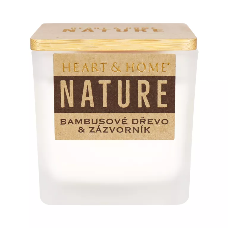Malá svíčka - Bambusové dřevo a zázvorník
