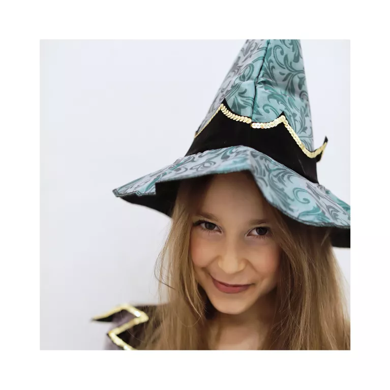 Kostým dětský Čarodějka zeleno-černá