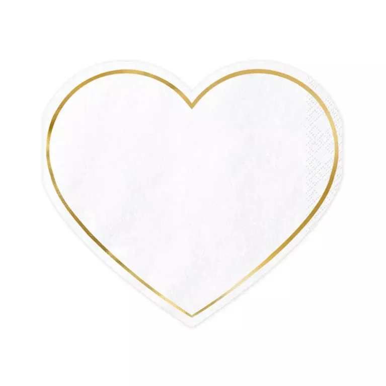 Ubrousky Svatba srdíčka 20 ks