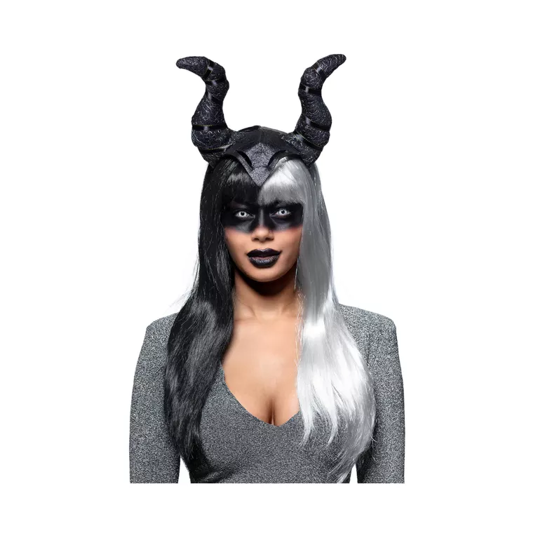 Čelenka černá rohy