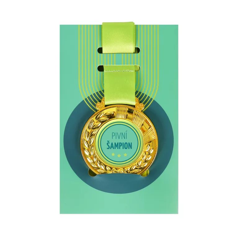 Přání s medailí - Pivní šampion