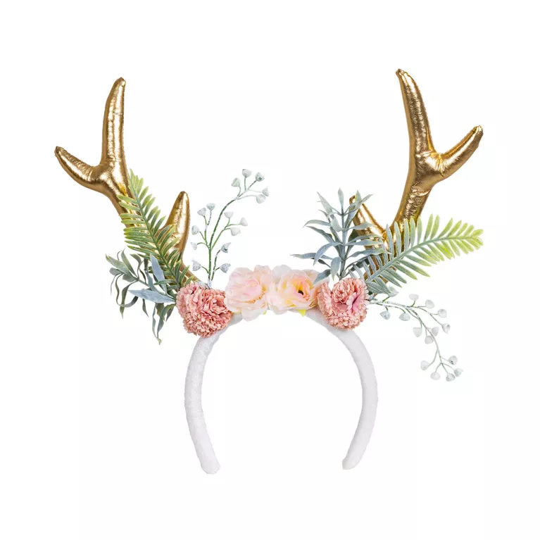 Čelenka Jelínek s květinami