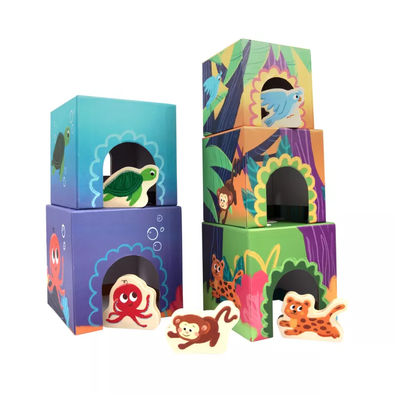 Zvířátkové domečky s aktivitami - Kvído