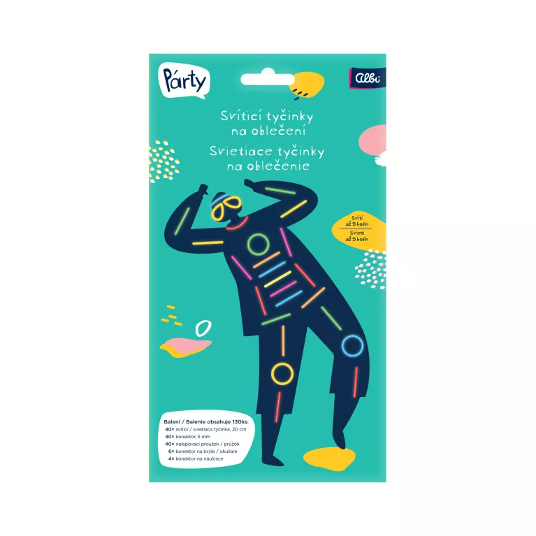 Svítící tyčinky na oblečení uni