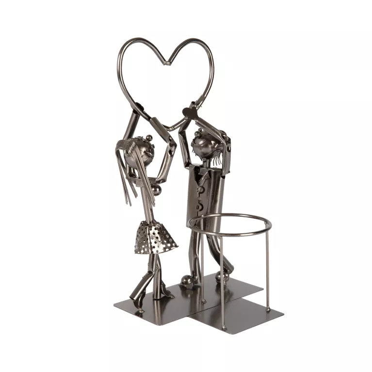 Střední stojan na láhev - On, ona a srdce