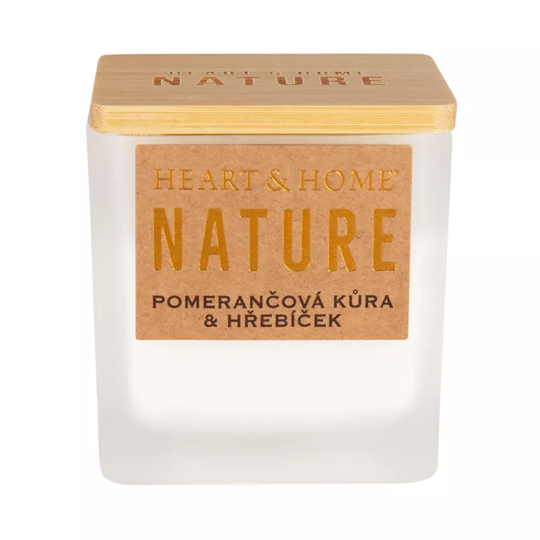 Malá svíčka - Pomerančová kůra a hřebíček