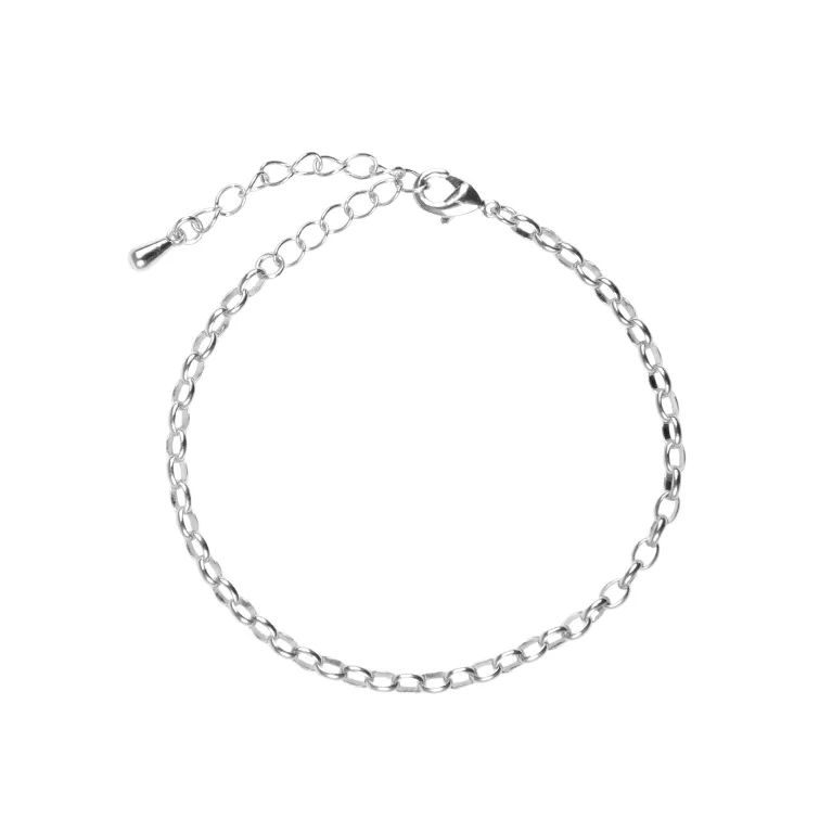 Stříbrný náramek na přívěsky