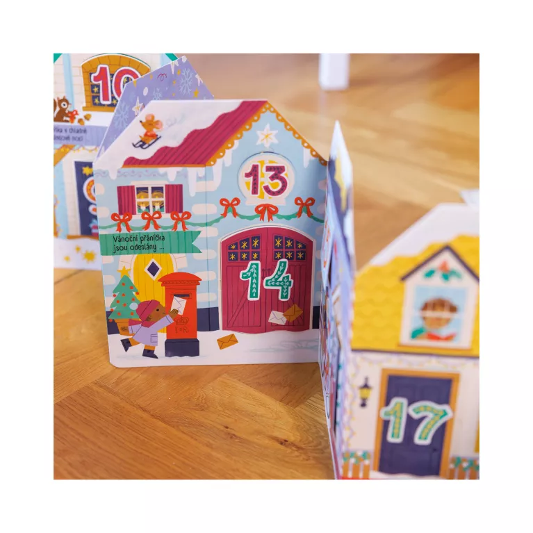 Vánoční městečko - Adventní okénková kniha