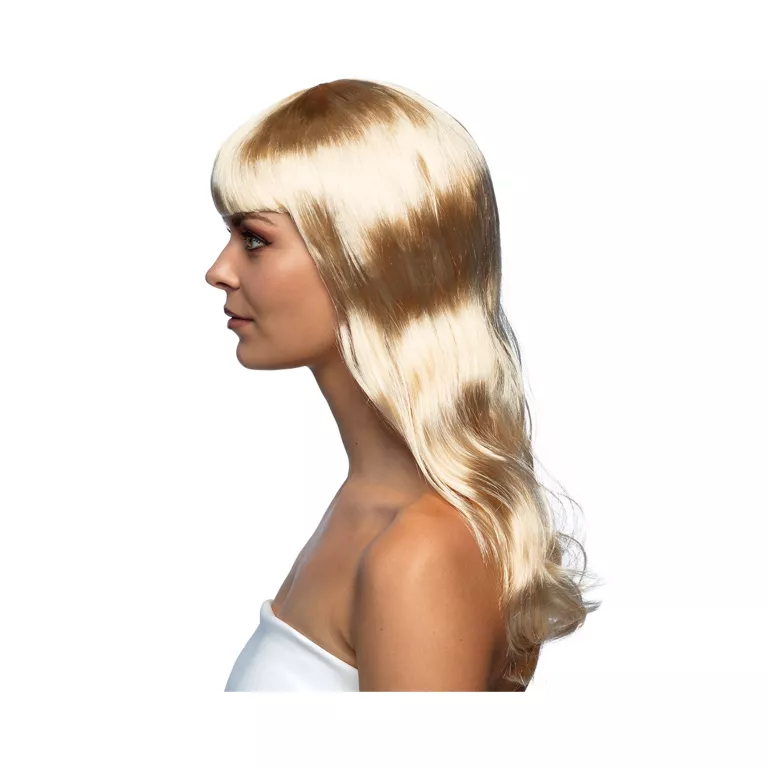 Paruka dlouhá blond s ofinou