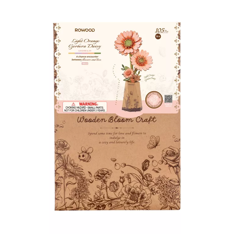 Dřevěná květina - Gerbera