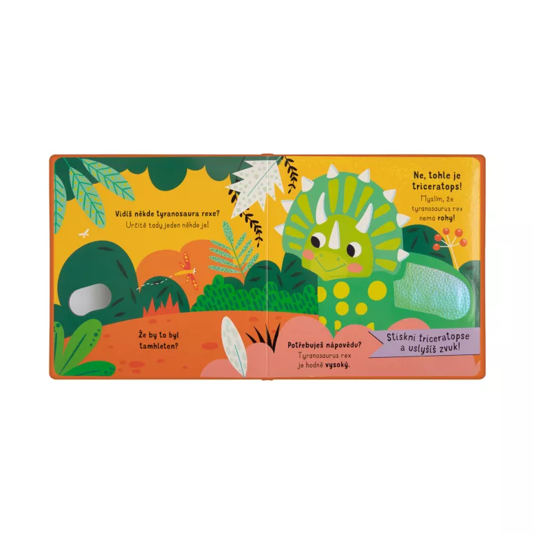 Vidíš někde tyranosaura rexe? - Zvuková hmatová kniha