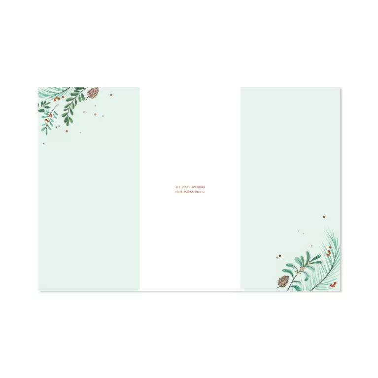 Vánoční obálka na peníze - Výklenek