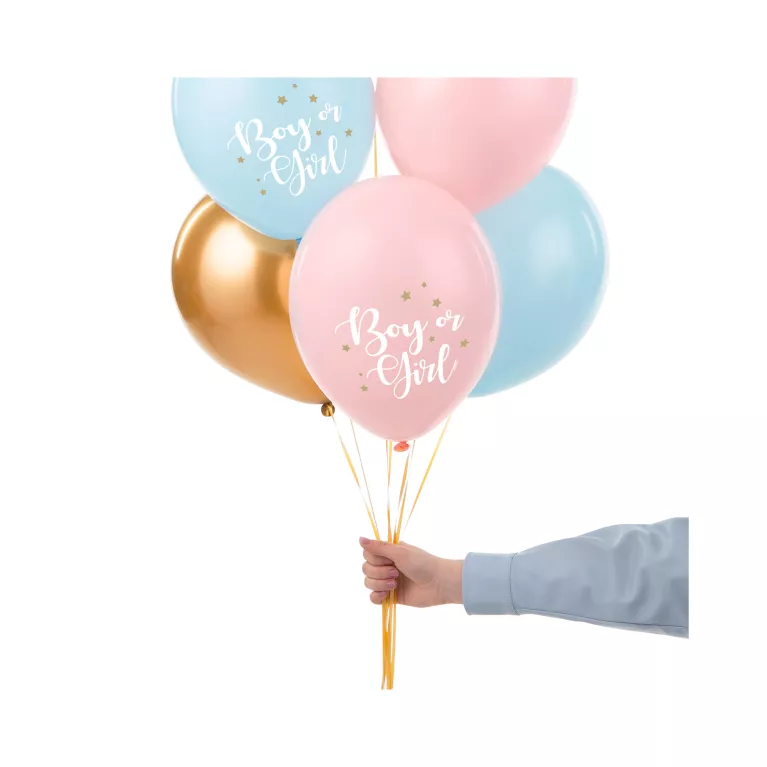 Balónky latexové Baby shower kluk nebo holka 6 ks