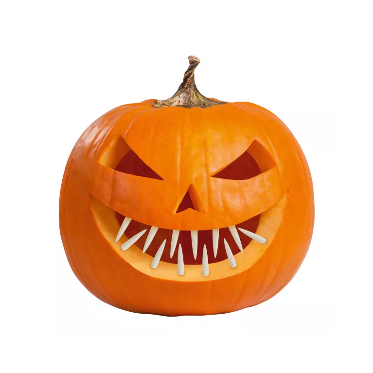 Dekorace Halloween zuby do dýně