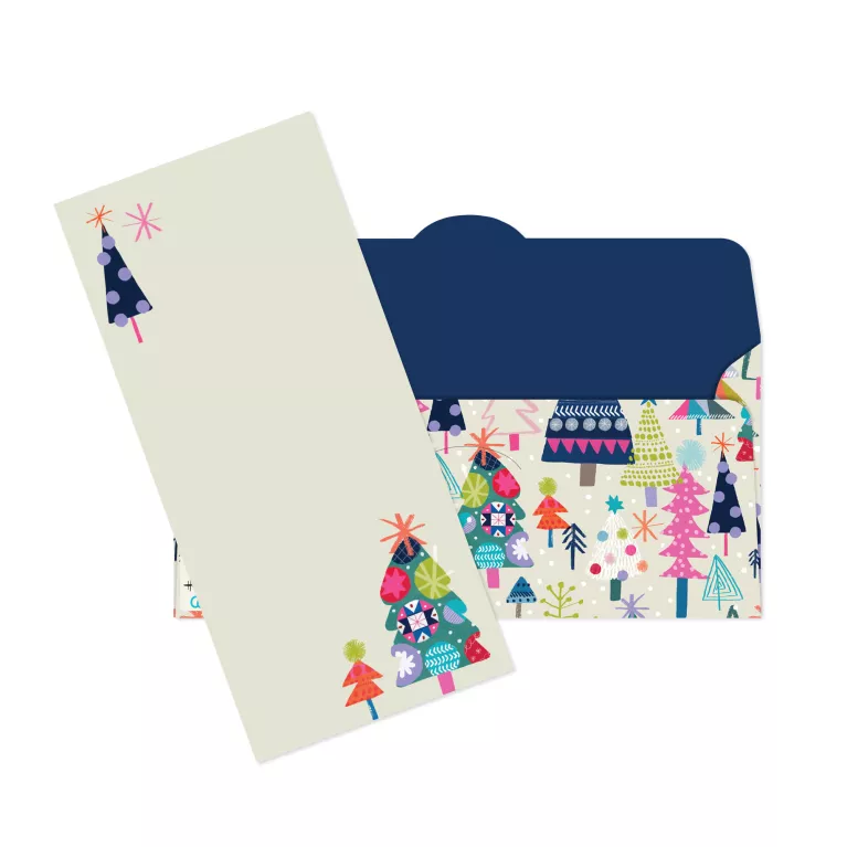 Vánoční kapsa na peníze - Stromečky