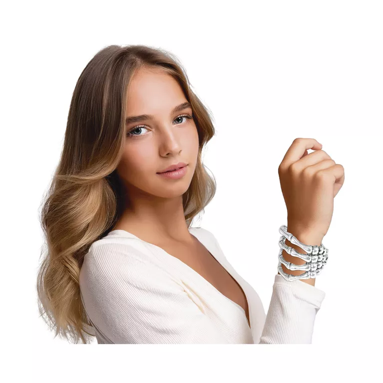 Náramek Ruka kostlivce stříbrný