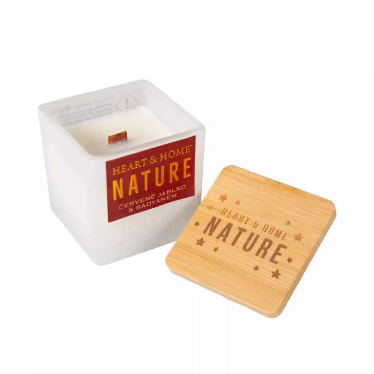 Malá vánoční svíčka - Červené jablko s badyánem