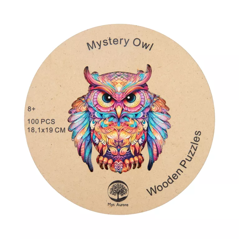 Dětské dřevěné puzzle - Sova