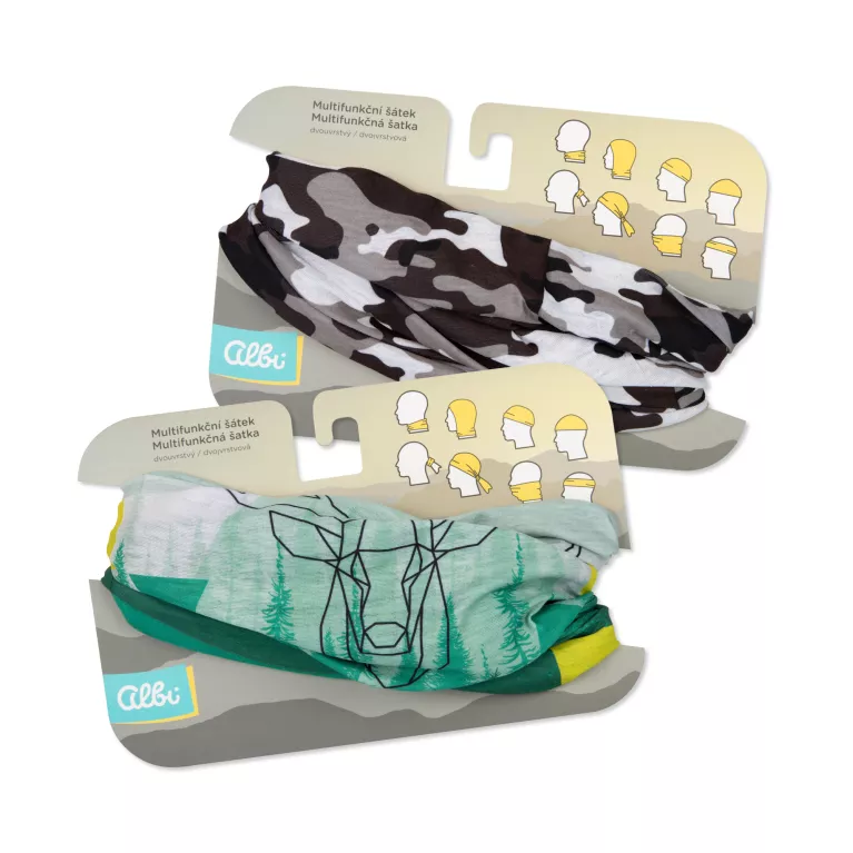 Multifunkční šátky - Dvě vrstvy