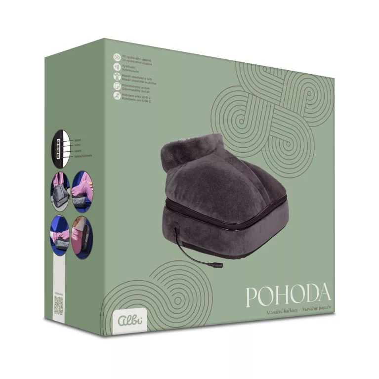 Vyhřívané masážní bačkory Pohoda