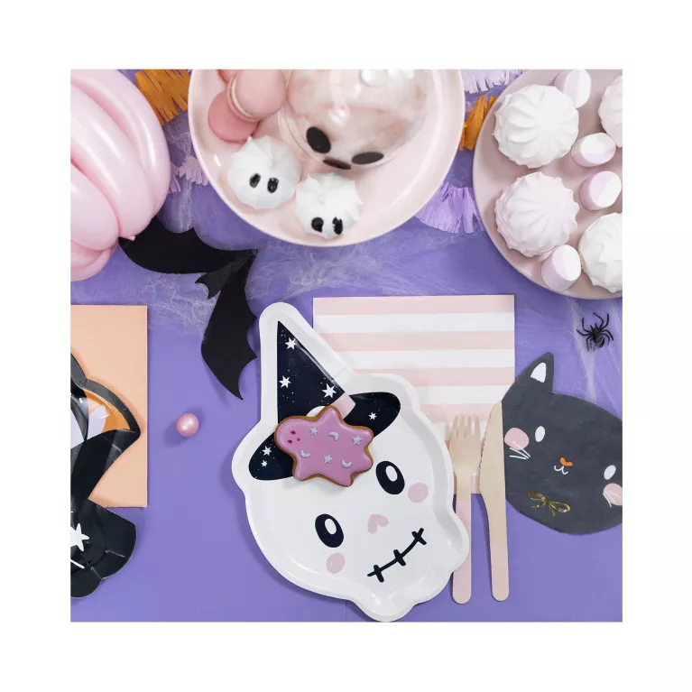 Talíře Halloween lebka 6 ks