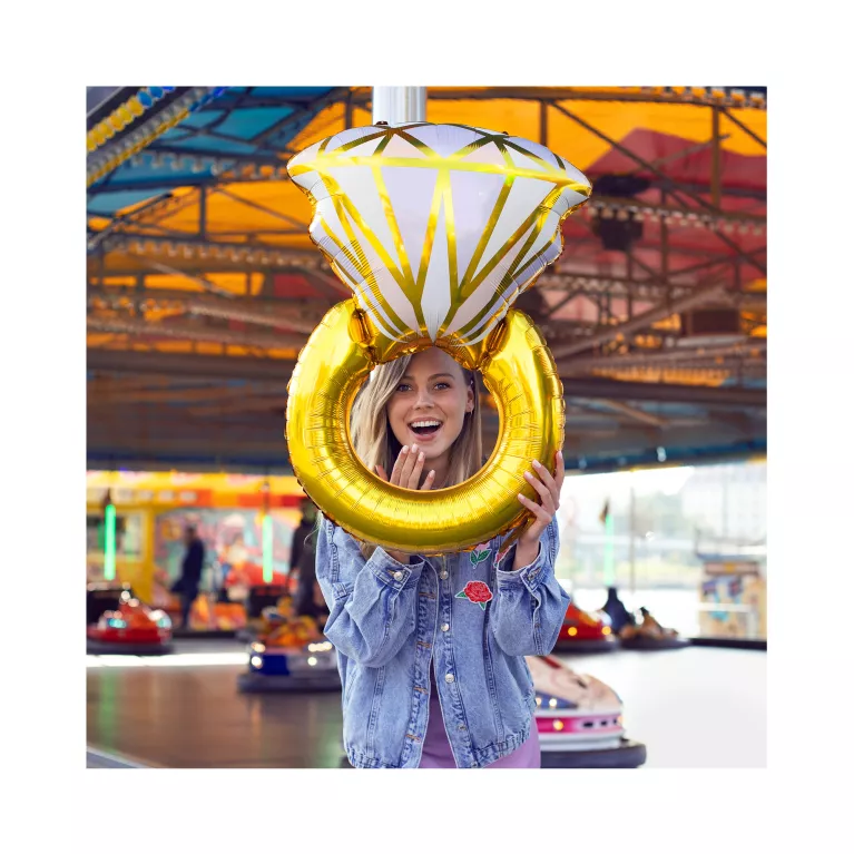 Balónek fóliový Diamantový prsten