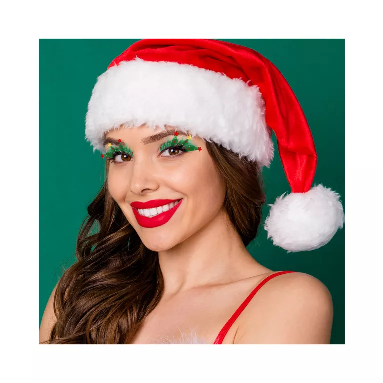 Řasy umělé zelené s hvězdami