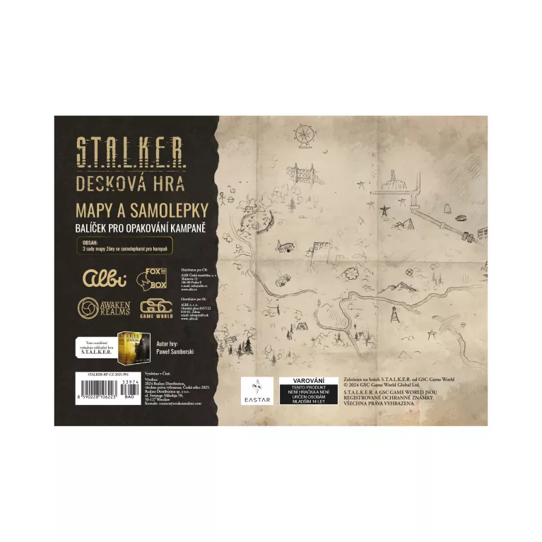 Stalker - Sada náhradních samolepek a map