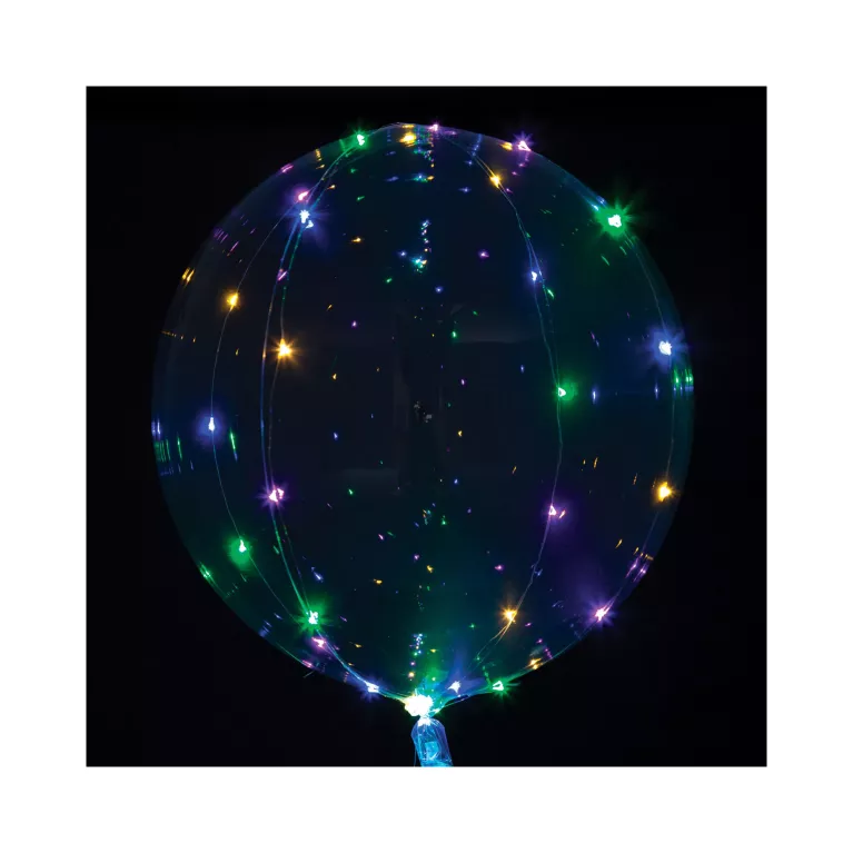 Balónek bublina s LED barevným osvětlením