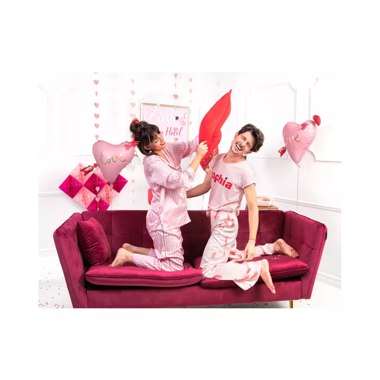 Balónek fóliový Srdce protnuté šípem Love