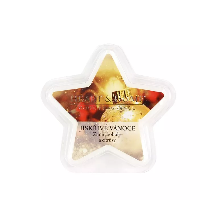 Vonný vosk hvězda - Jiskřivé Vánoce