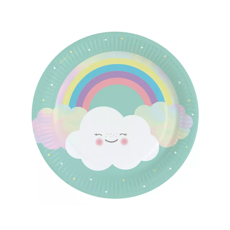 Párty Set Duha a mráčky 61 ks