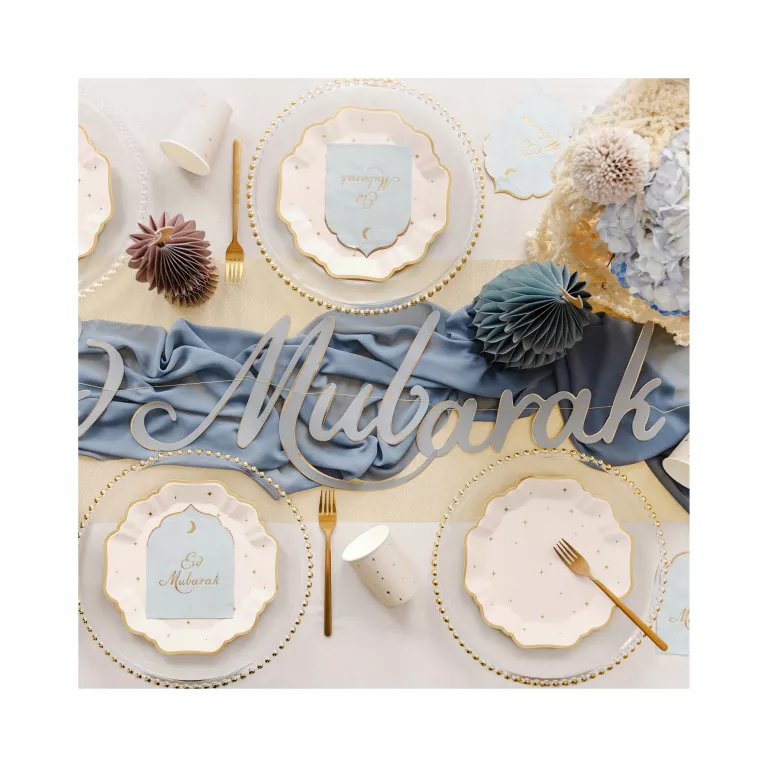 Talíře béžové s hvězdičkami 6 ks