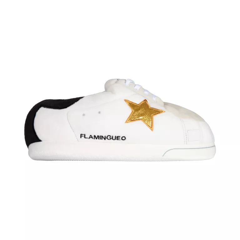 Bílé Sneakers bačkory se hvězdou